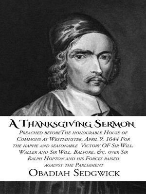 cover image of A Thanksgiving Sermon